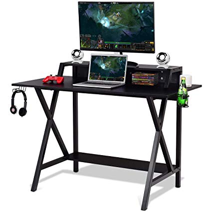 Amazon.com : Tangkula Gaming Desk, Gaming Computer Desk, Gamers