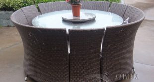 7 pcs Outdoor Rattan Garden Dining Sets , All Weather Waterproof