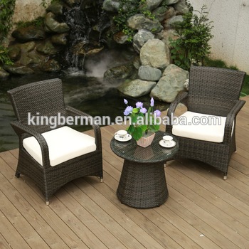 Poly Rattan Garden Furniture Cane Dining Table Chairs Set Coffee