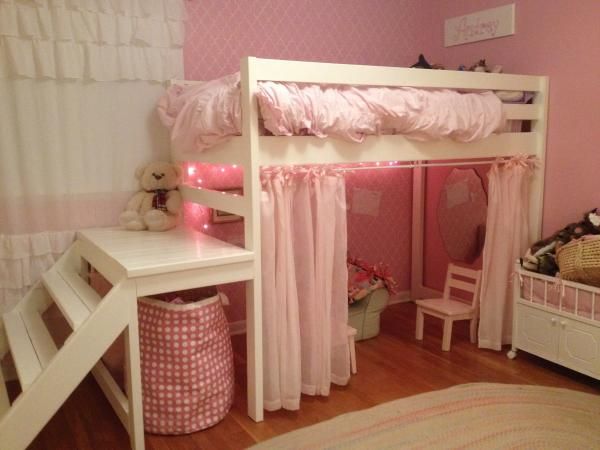 Little girls Jr. Loft Bed | Do It Yourself Home Projects from Ana