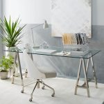 Cross-Base Desk - Polished Nickel | west elm