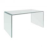 Denmark Modern 59 Inch Glass Desk + Dining Table | Eurway