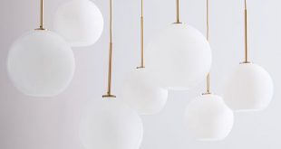 Sculptural Glass Globe 7-Light Chandelier - Mixed | west elm