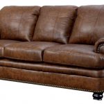 Furniture of America Rheinhardt Top Grain Leather Sofa - Rheinhardt