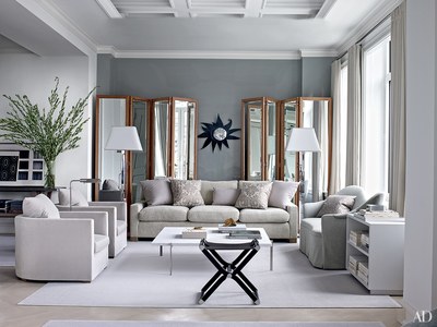 Inspiring Gray Living Room Ideas - Architectural Digest