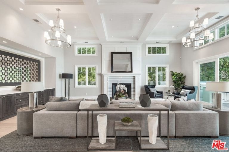 46 Cool Gray Living Room Ideas (Photos)