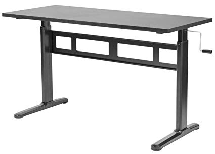 Amazon.com : VIVO Black Manual Height Adjustable Table Sit-Stand