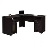 Amazon.com: Bush Furniture Cabot L Shaped Computer Desk in Espresso
