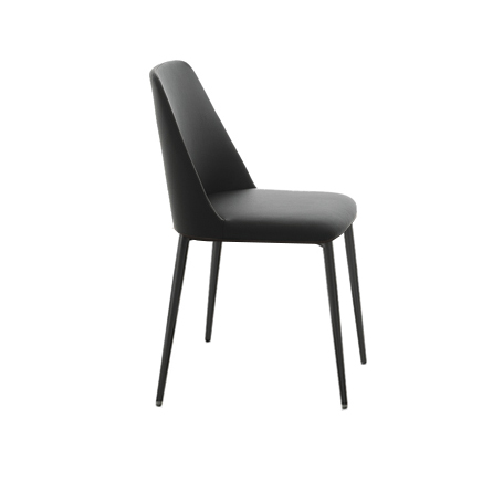 Dolce Black Dining Chair Modern Italian Inside Chairs Plans 9