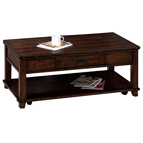 Amazon.com: Jofran Coffee Table in Cassidy Brown Finish: Kitchen
