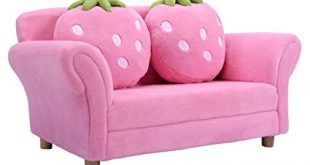 Amazon.com: New Pink Kids Sofa Strawberry Armrest Chair Lounge Couch