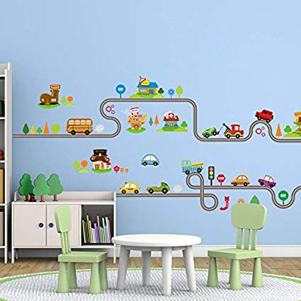 Amazon.com: Amaonm Removable Cute Cartoon Kids Room Wall Decal DIY