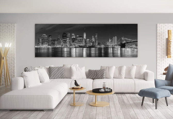 Large wall art - how to supersize your style with large canvas prints