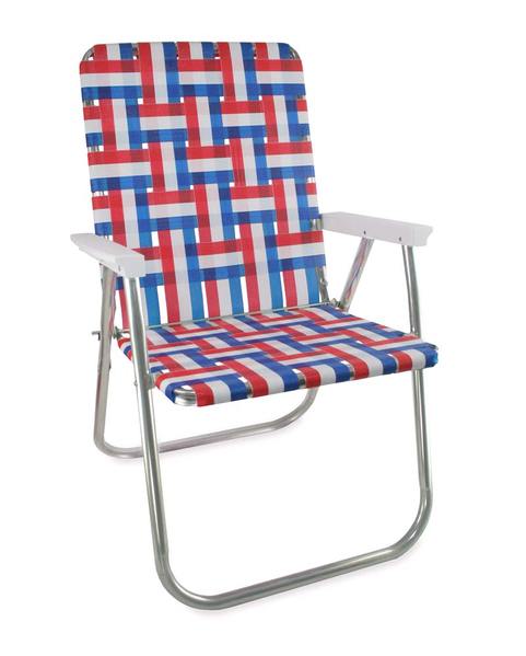 Lawn Chair USA - Old Glory Folding Aluminum Webbing Classic Chair