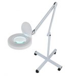 Rolling Adjustable Magnifying Lamp Beauty Standing Mag Light Salon