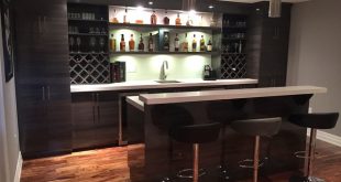 High Gloss Modern Basement Bar - Modern - Home Bar - Toronto - by