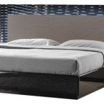 JNM Roma Modern Black And Grey Lacquered Bedroom Set - Modern