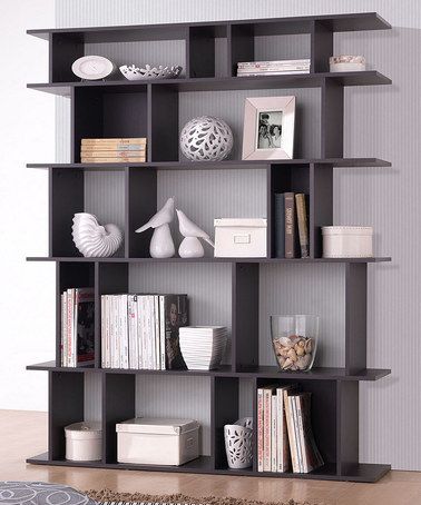 Love this Dark Brown Tilson Modern Bookcase by Baxton Studio on