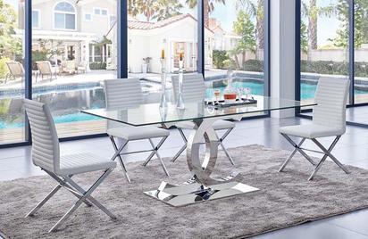 Chanel 5 Pc Modern Dining Set -Buy ($1399) in a modern furniture