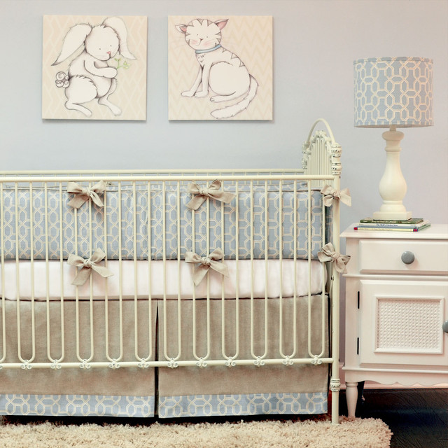 Doodlefish Peaceful Crib Bedding Set - Modern - Kids - Atlanta - by