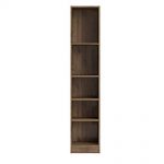 Amazon.com: Tvilum 71775dj Element 5 Shelf Narrow Bookcase Walnut