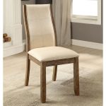 Shop Furniture of America Lenea Contemporary Padded Oak Dining Chair