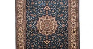 Amazon.com: Yilong 84x122cm Blue Persian Rugs for Home Handmade