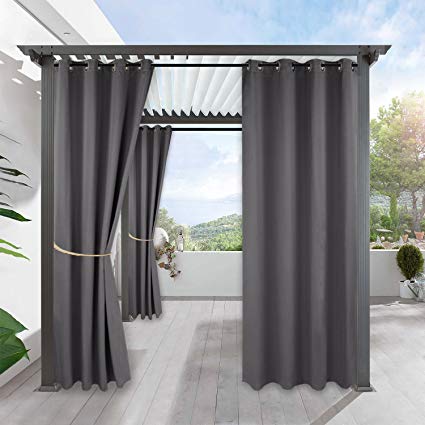 Amazon.com: RYB HOME Blackout Outdoor Curtains - Indoor Outdoor