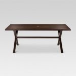 Mayhew Aluminum Top Rectangle Patio Dining Table Brown - Threshold