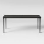 Fairmont Steel Patio Dining Table Black - Threshold™ : Target