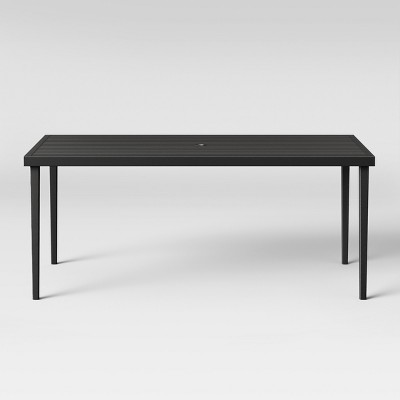 Fairmont Steel Patio Dining Table Black - Threshold™ : Target