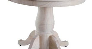 Round Pedestal Table Wood - International Concepts : Target