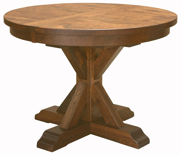 Alberta Single Pedestal Table in Dining Tables | Amish Furniture