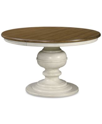 Furniture Sag Harbor Expandable Round Dining Pedestal Table