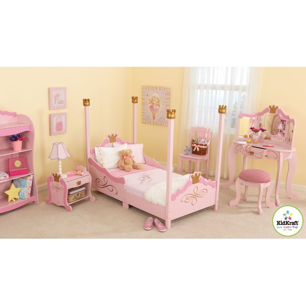 KidKraft Princess Toddler Four Poster Configurable Bedroom Set
