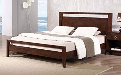 Amazon.com: Kota Modern Queen Size Solid Wood Platform Bed Frame