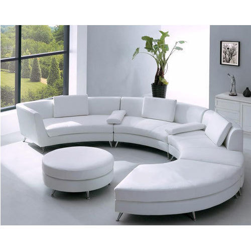 White Round Sofa Set, Rs 45000 /set, Noor Bedding & Furnishing | ID