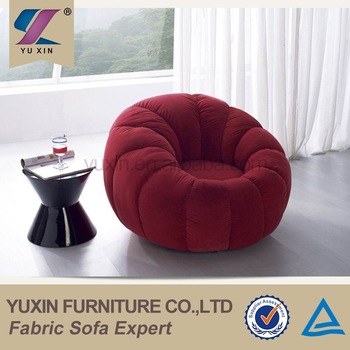 Luxury Velvet Single Wooden Sofa Chair/round Mini Sofa Chair - Buy