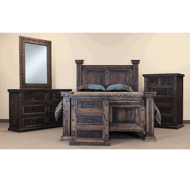 Rustic Bedroom Set, Rustic Bedroom Furniture Set, Wood Bedroom Set