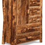 Amish Log Furniture Rustic Aspen Armoire
