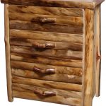 Rustic Log Furniture Bedroom 4 Drawer Chest 4DCL-39-NN - Abernathy's