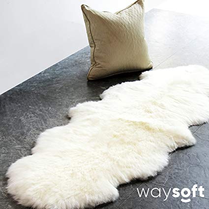 Amazon.com: WaySoft Genuine New Zealand Sheepskin Rug, Luxuxry Fur