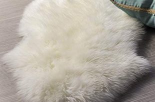 Amazon.com: Super Area Rugs Single Silky New Zealand Fur Sheepskin
