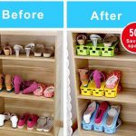 Easy Shoes Organizer-Double your shoe storage space in a snap