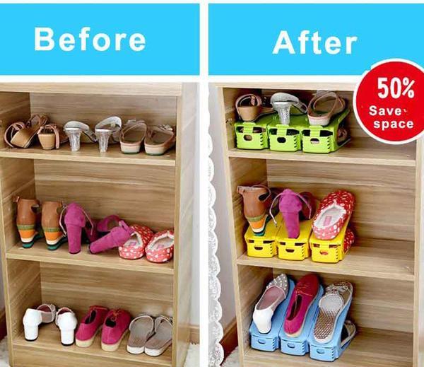 Easy Shoes Organizer-Double your shoe storage space in a snap