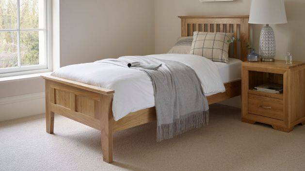 Oak Single Beds | Solid Wood Single Bed Frames | Oak Furniture Land