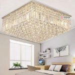 Modern Luxury Living Room Ceiling Lamp Fixture Crystal Chandelier