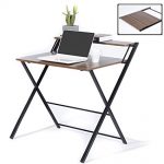 Amazon.com: GreenForest Folding Desk for Small Space, 2 Tiers