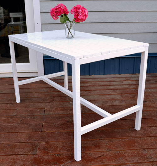 Ana White | Harriet Outdoor Dining Table for Small Spaces - DIY Projects