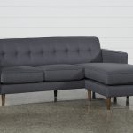London Dark Grey Reversible Sofa Chaise | Living Spaces